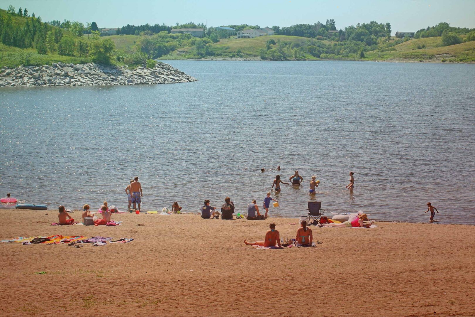 Jamestown Reservoir Beach north dakota