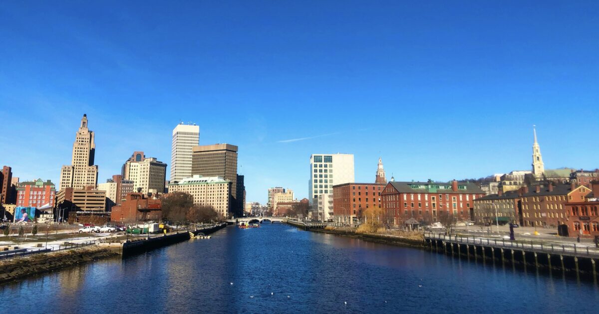 Water view in Providence, one of the best views while Rhode Island urban camping