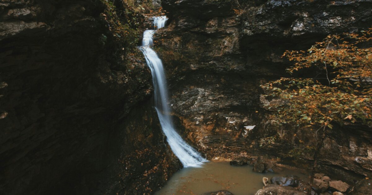 Eden Falls, one of the best Arkansas waterfalls