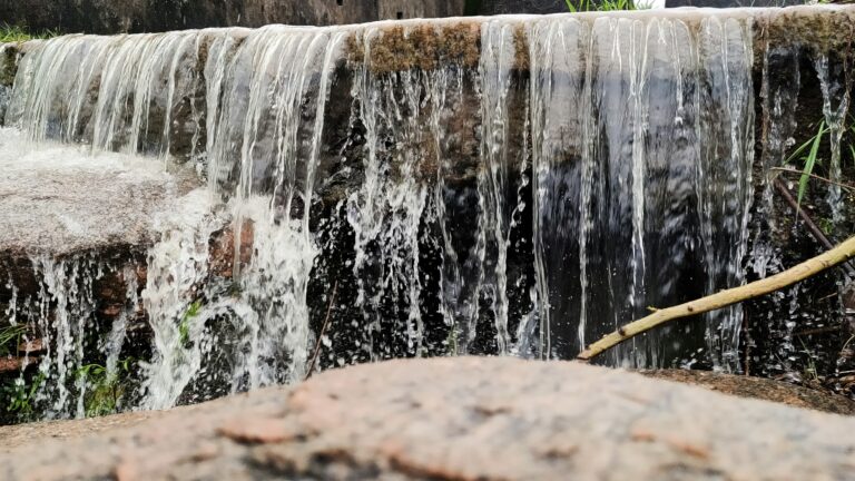 Small waterfall, much like many Louisiana waterfalls