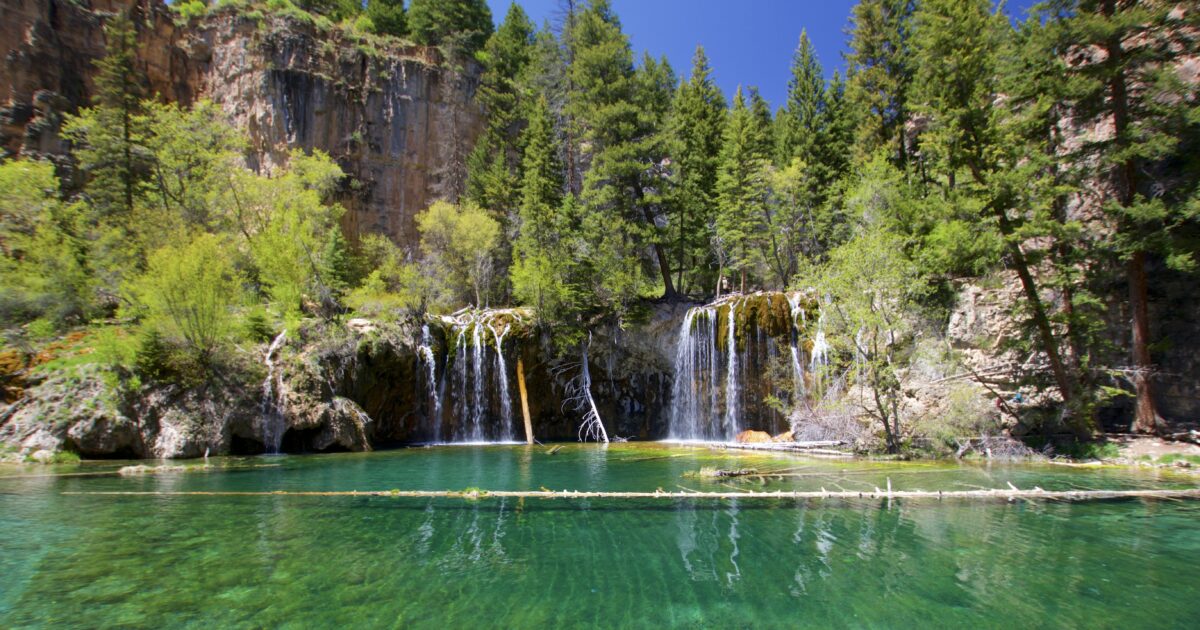 Hanging Lake, one of the best Colorado waterfalls