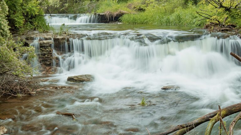 One of the smaller Iowa waterfalls, much like some of the ones listed here