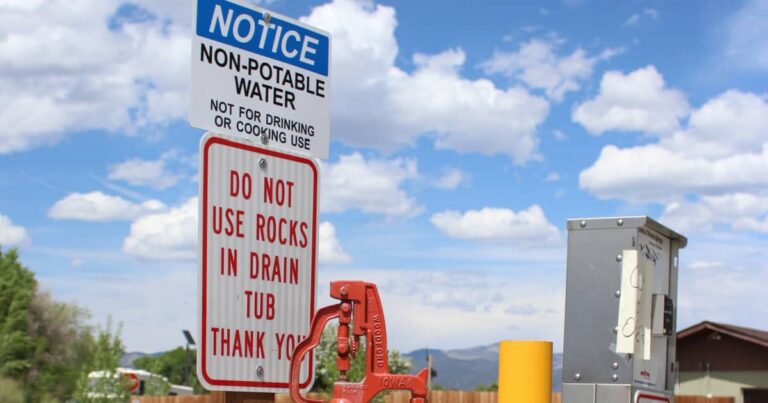 A fill station to fill RV water tanks