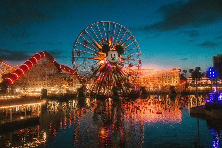 The Mickey Mouse ferris wheel at Disneyland Park, California