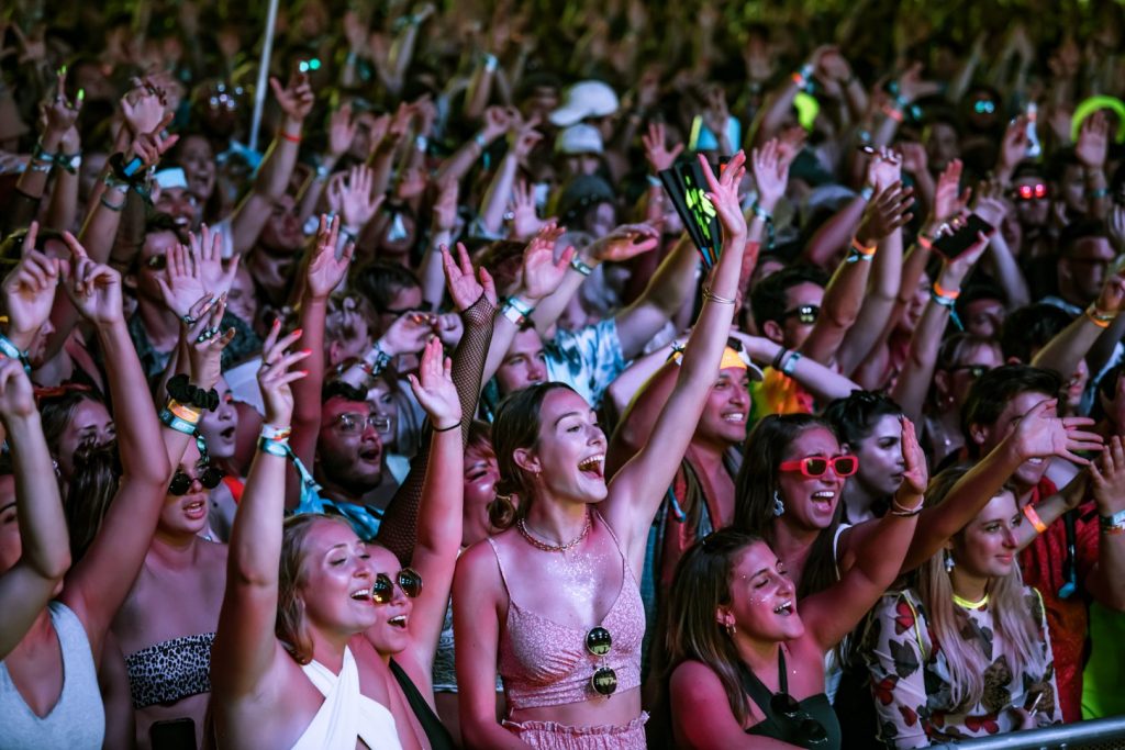 festival goers at firefly festival