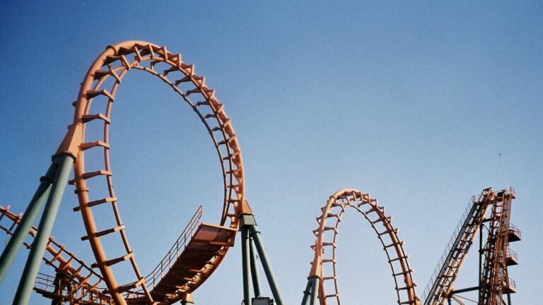rollercoaster at New York amusement park