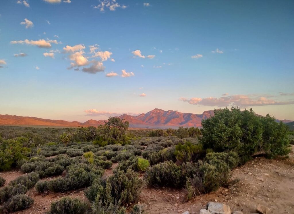 Sunset over Lovell Canyon