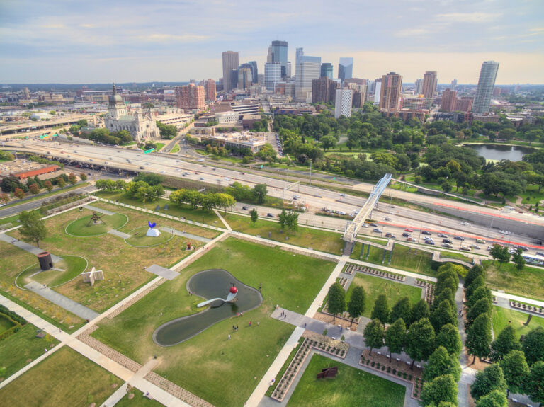 Spoonbridge and Cherry Sculpture in Minneapolis