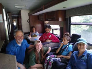 Family in RV