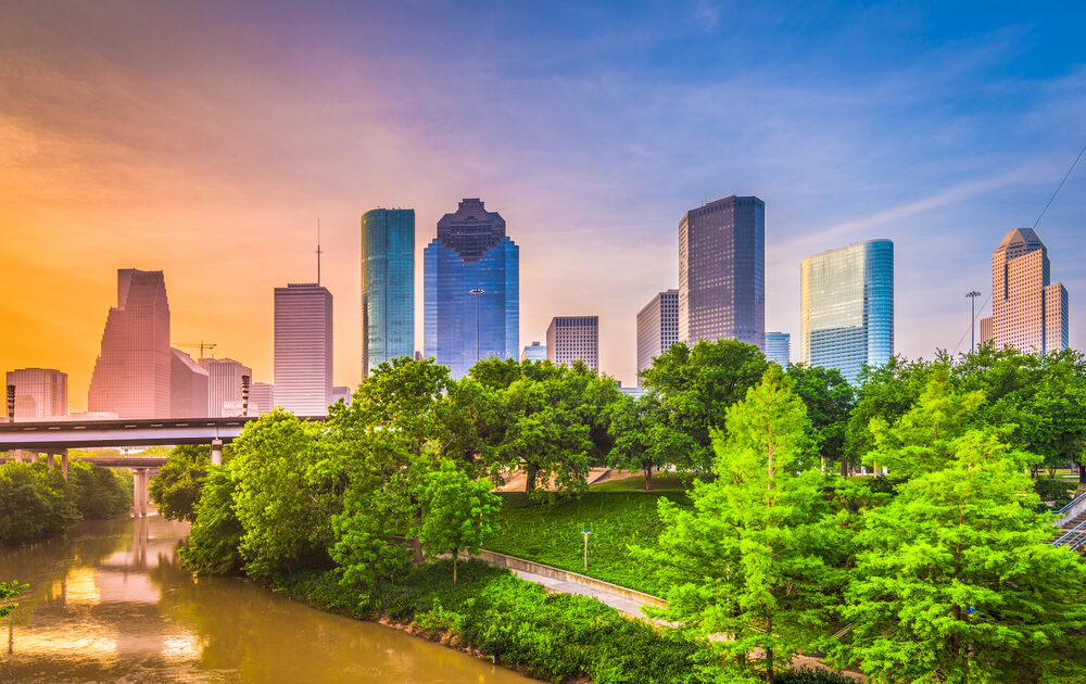 Houston, Texas, USA downtown city skyline