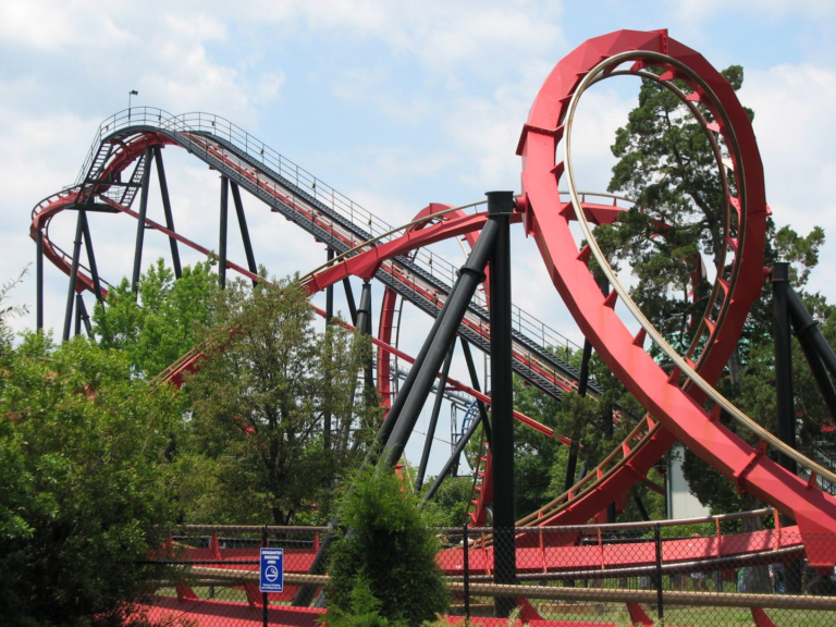 red roller coaster