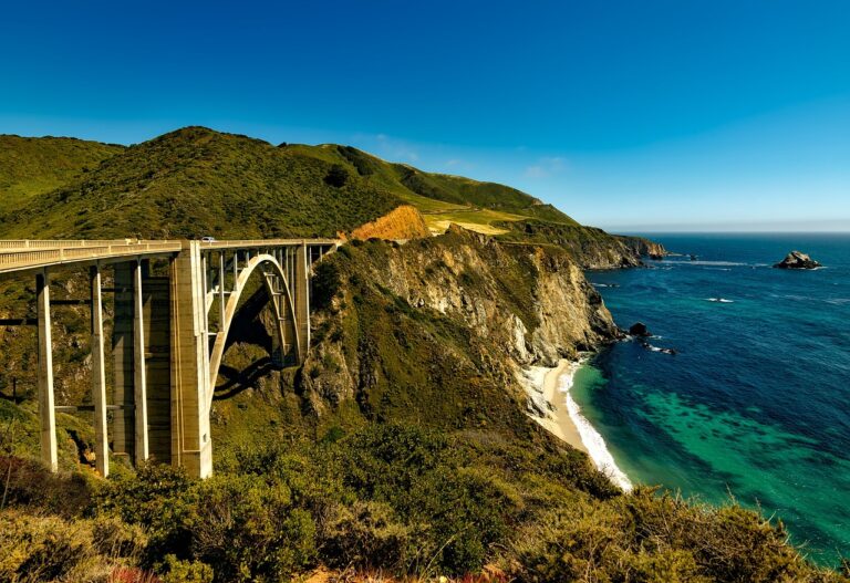 Bixby Bridge along Highway 1 in California