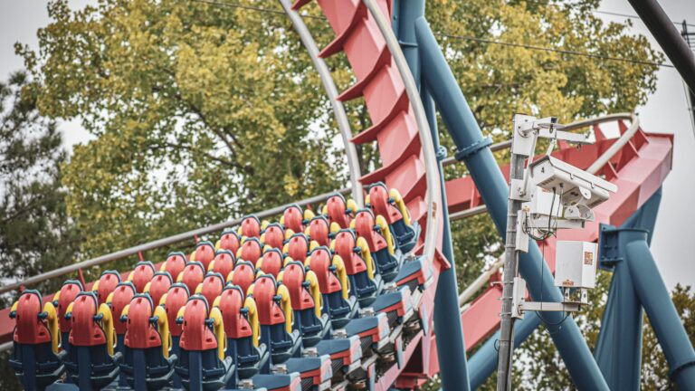 Coaster at Six Flags in San Antonio