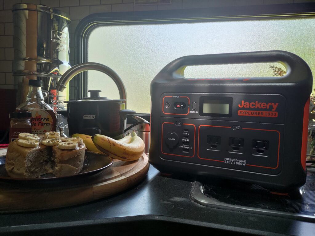 Generator sits on a kitchen counter