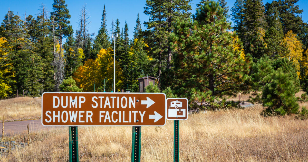 dump station sign