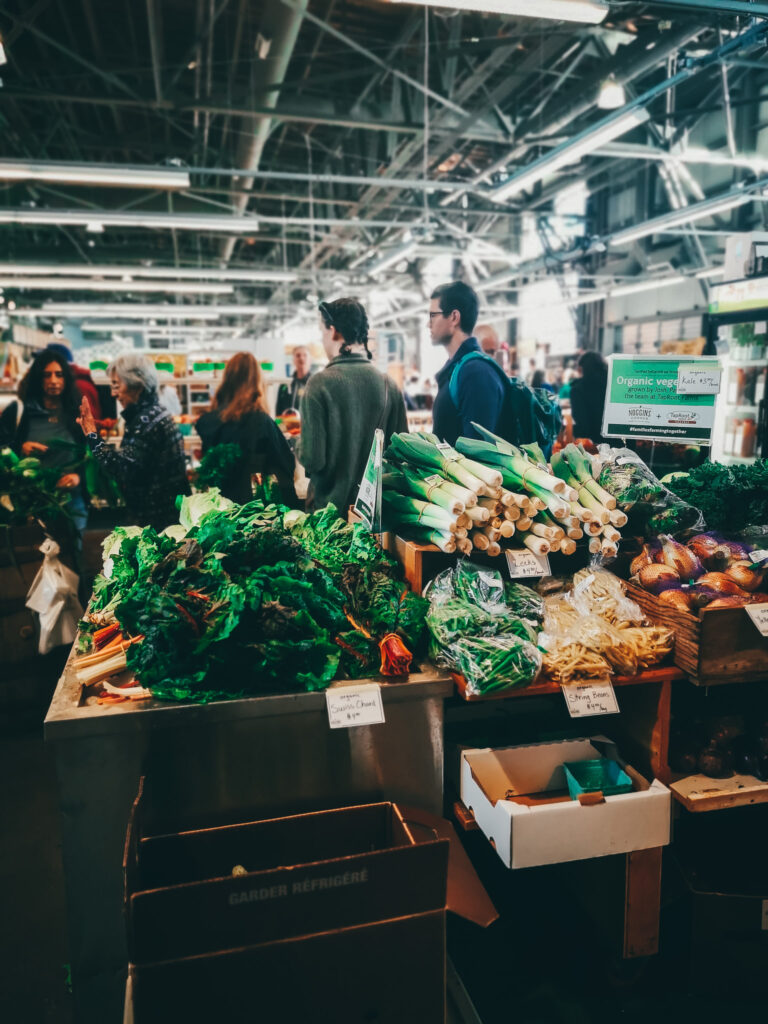 Vegetables at farmers market