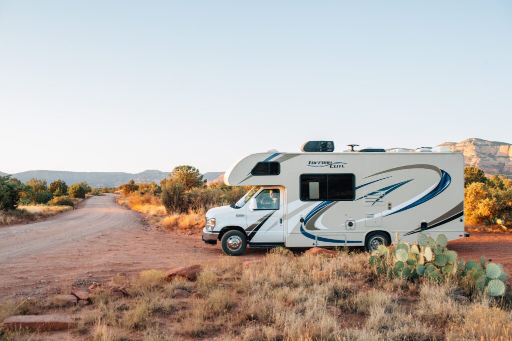 RV in the desert