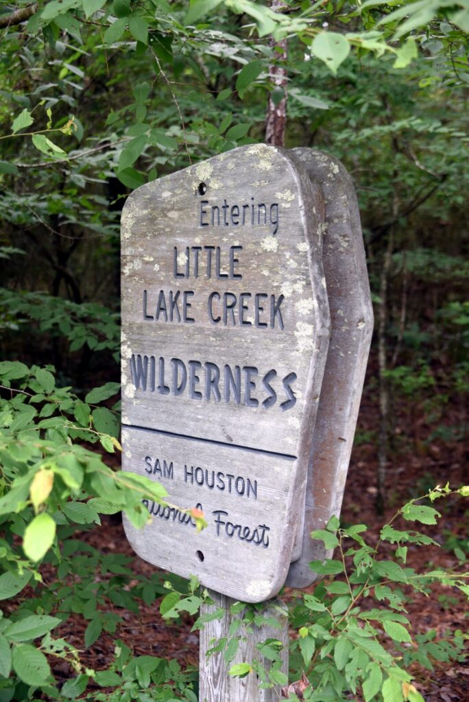 Sign for Sam Houston National Forest