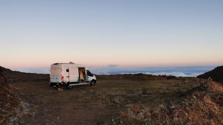 van in dispersed camping