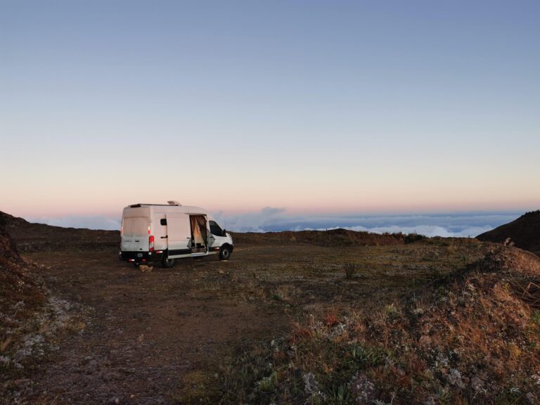 van in dispersed camping