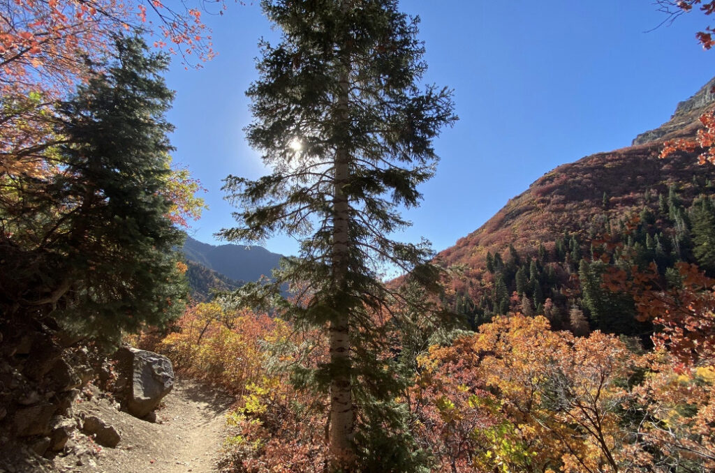 Mount Olympus Pipeline Trail near Salt Lake City