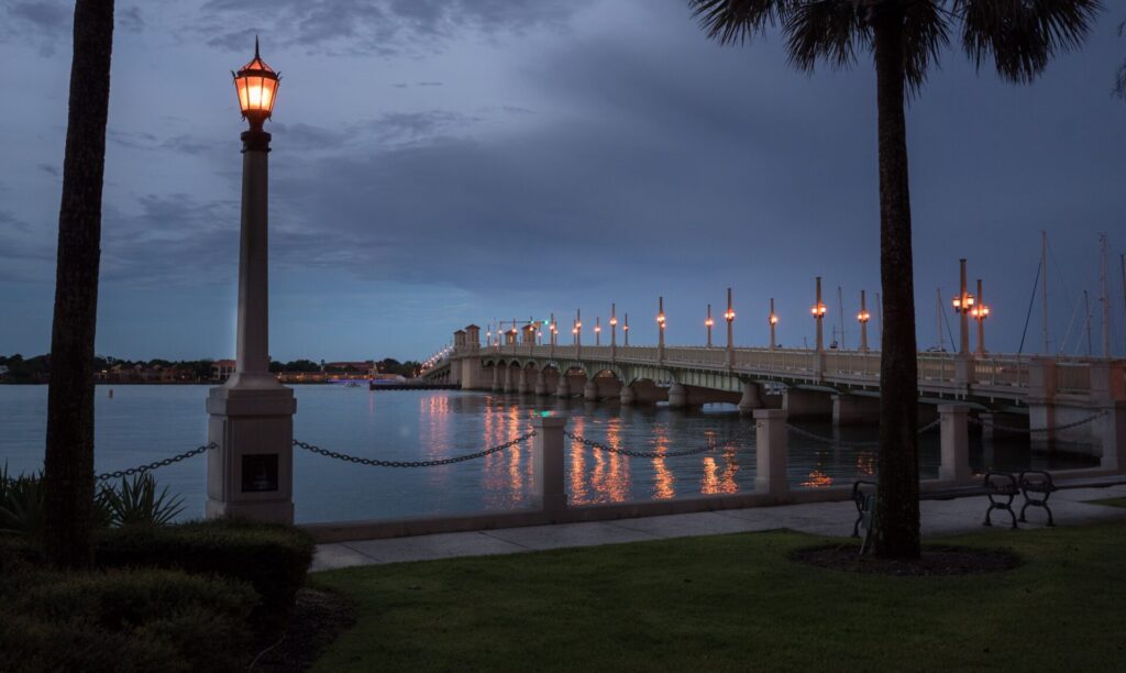 Ocean in St. Augustine at dusk