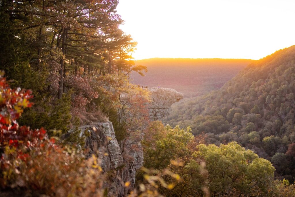 Sunset while RV camping in Arkansas 