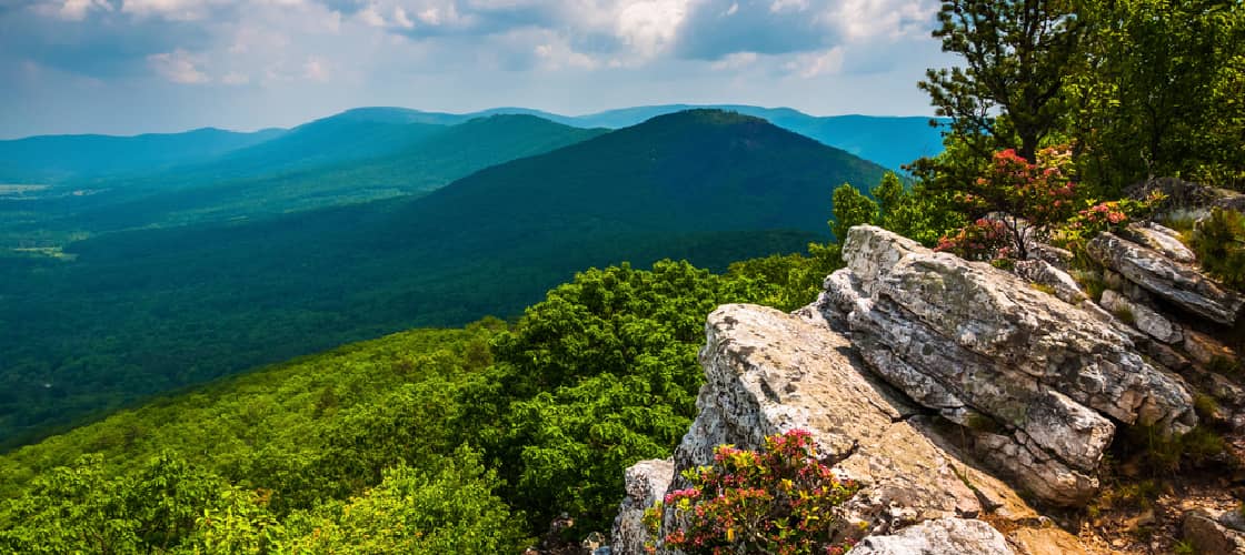 The mountains in West Virginia are a beautiful spot for RV camping