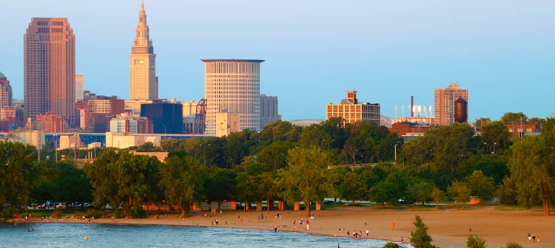 Cleveland is a great place to visit while RV camping in Ohio