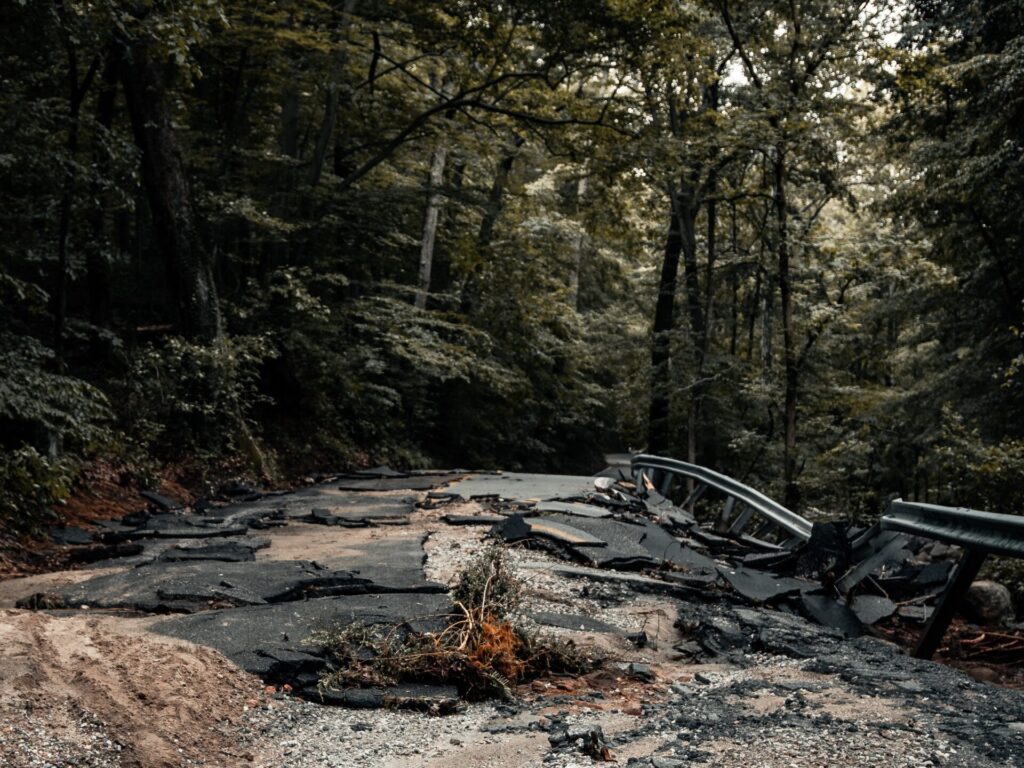 Flood damage in Maryland