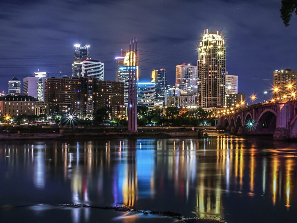 Minneapolis at night