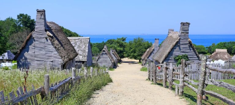 Plimouth Plantation is an interesting historic stop when RV camping in Massachusetts