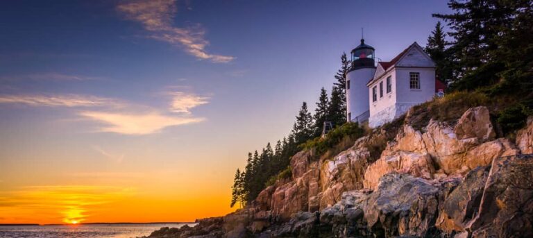 Acadia National Park makes a beautiful stop when RV camping in Maine