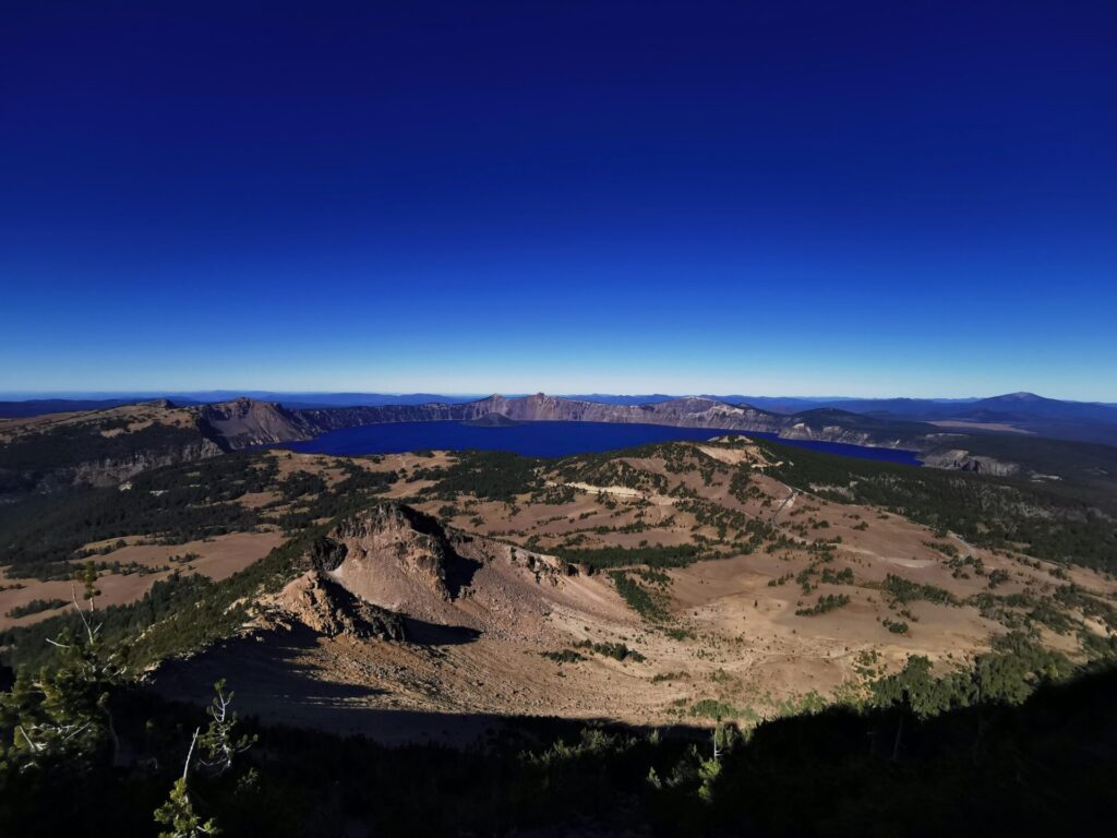 View of Crater Lake from Mount Scott Day Hike