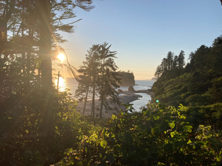 Sunset over Ruby Beach