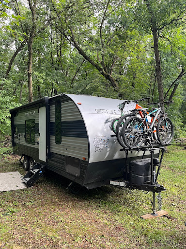 RV with four bikes for the family 