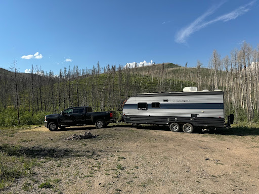 Free dispersed camping at Stillwater pass near rocky mountain national park