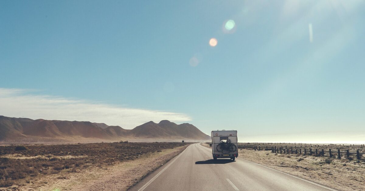 RV on road following RV regulations