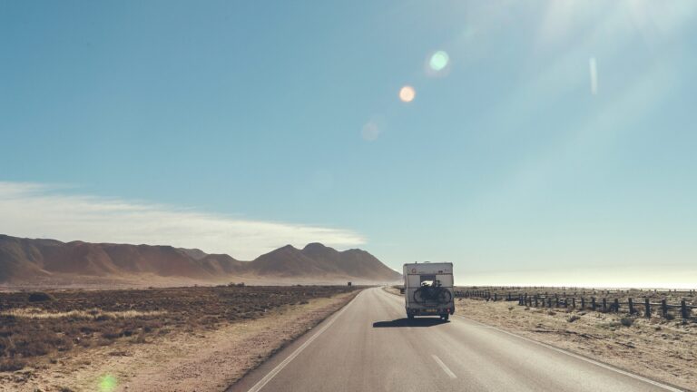 RV on road following RV regulations