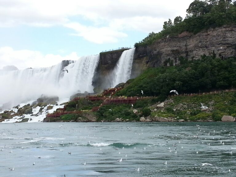 A waterfall in Niagara, New York State