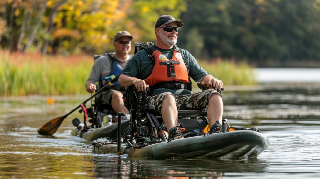 Adaptive water sports featuring accessible equipment and specialized activities like kayaking