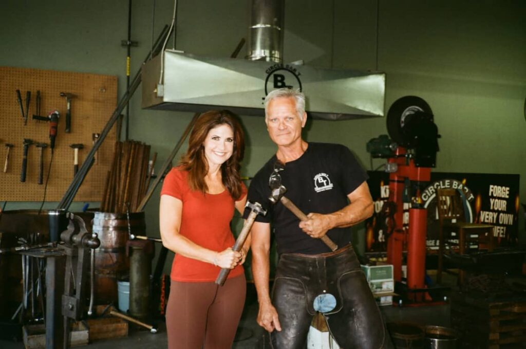 Visiting a blacksmith is one of many fun things to do in Pigeon Forge