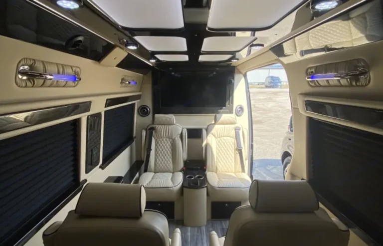 interior photo of a 2021 Signature Custom Conversion Mercedes Sprinter 11 Passenger 170 EXT for rent