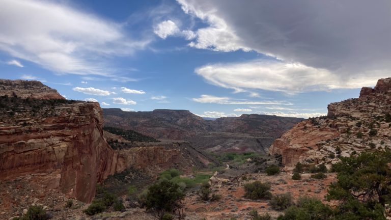 A view of Capitol Reef, one of the best national parks to visit in spring