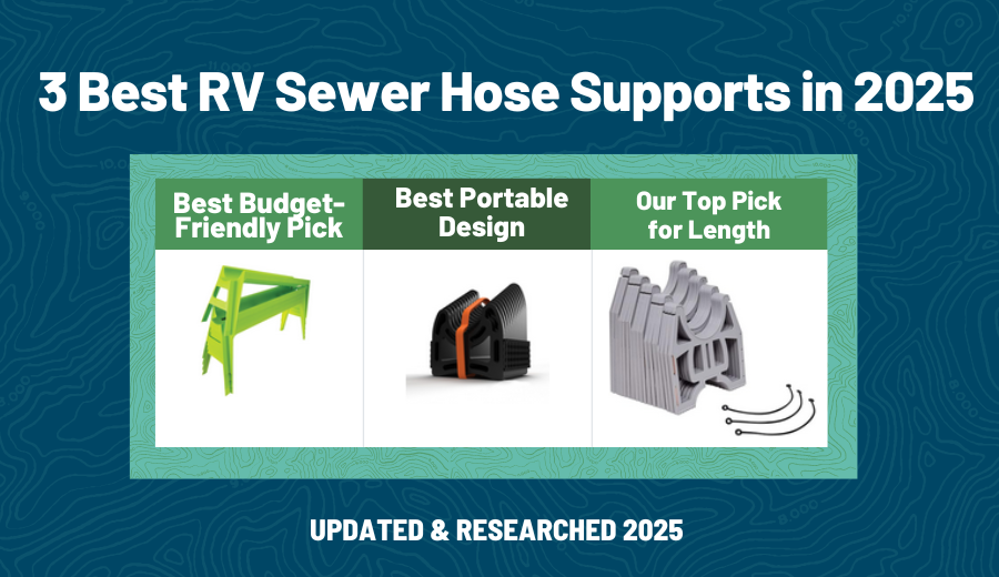 table comparison of 3 Best RV Sewer Hose Supports in 2025