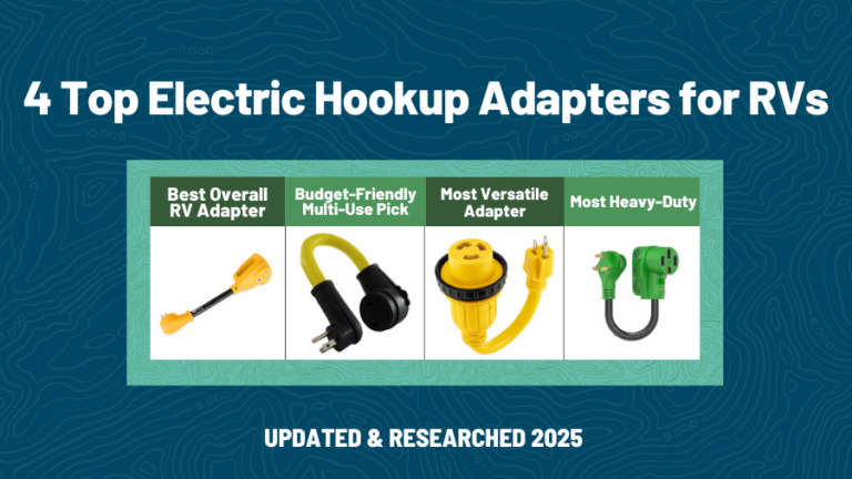 Table comparison of 4 Top Electric Hookup Adapters for RVs