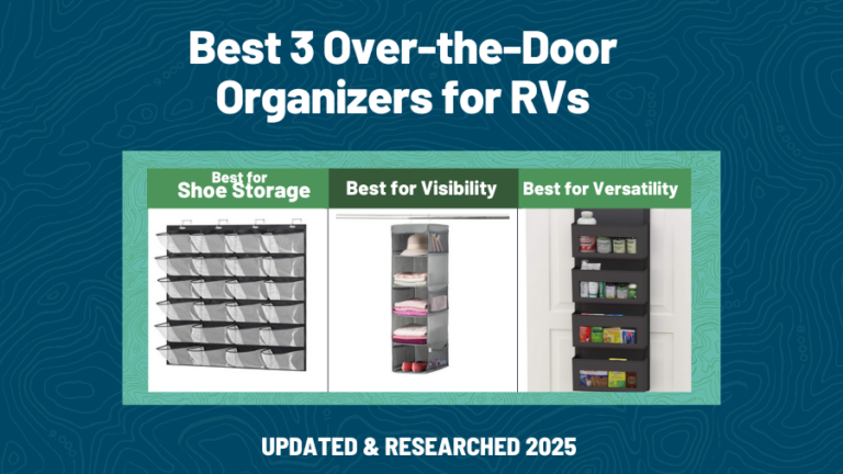 table comparison of Best 3 Over-the-Door Organizers for RVs