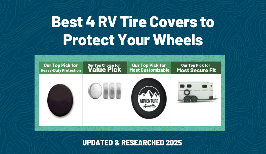 Table comparison of Best 4 RV Tire Covers to Protect Your Wheels