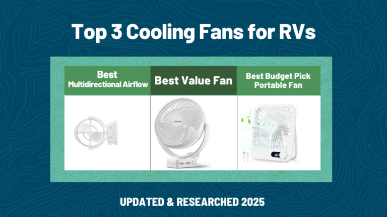 Table comparison of Top 3 Cooling Fans for RV