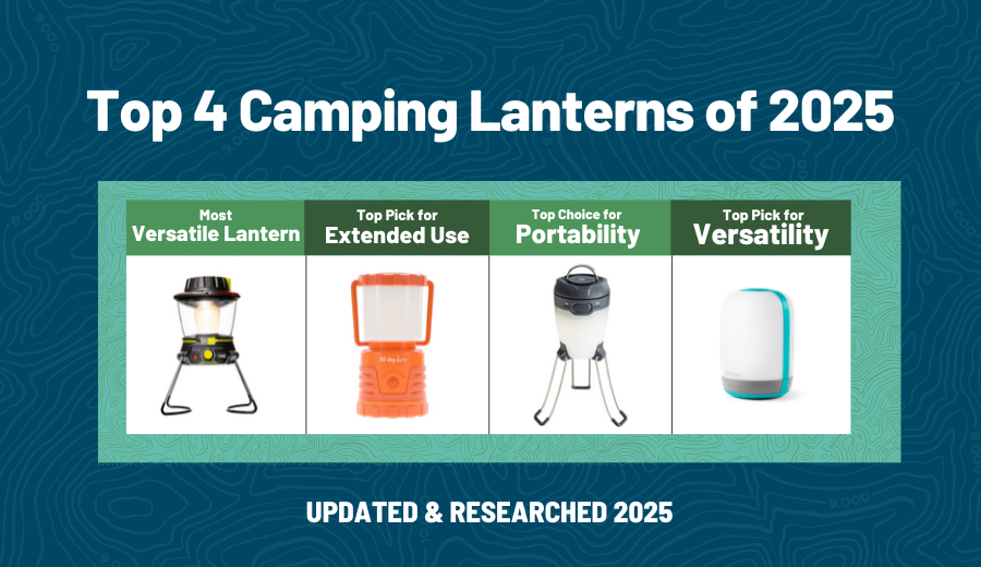 Table comparison of Top 4 Camping Lanterns of 2025